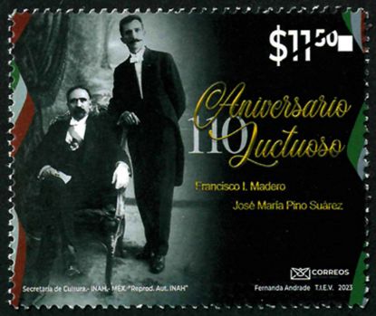 Imagen de 110 Aniversario luctuoso de Francisco I. Madero y José María Pino Suárez