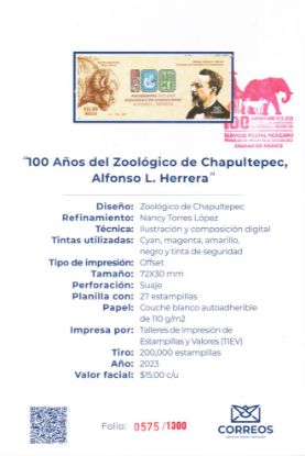 Imagen de 100 Años del Zoológico de Chapultepec, Alfonso L. Herrera