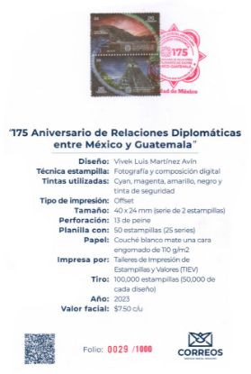 Imagen de 175 Aniversario de relaciones Diplomáticas entre México y Guatemala