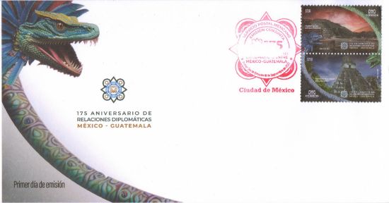 Correosclic 175 Aniversario De Relaciones Diplomáticas Entre México Y Guatemala 4806