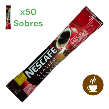 Imagen de Nescafe Clasico Stick 50 Sobres De 2g