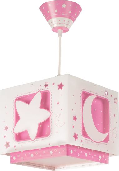 Imagen de Lámpara Infantil Colgante Techo Dalber Modelo Moonlight Rosa