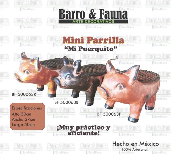 Imagen de Mini Asador de Barro "Mi Puerquito"