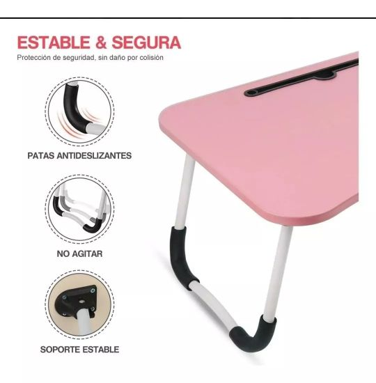 Imagen de San y Kad Mesa Bandeja/ Plegable Desayuno Ideal Para Cama/ Laptop