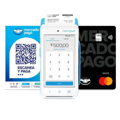 Imagen de Lector De Tarjetas Point Smart Mercado Pago+ Tarjeta Gratis