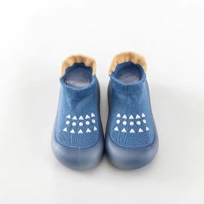 Imagen de Zapatos de bebé tipo calcetín con suela de goma 