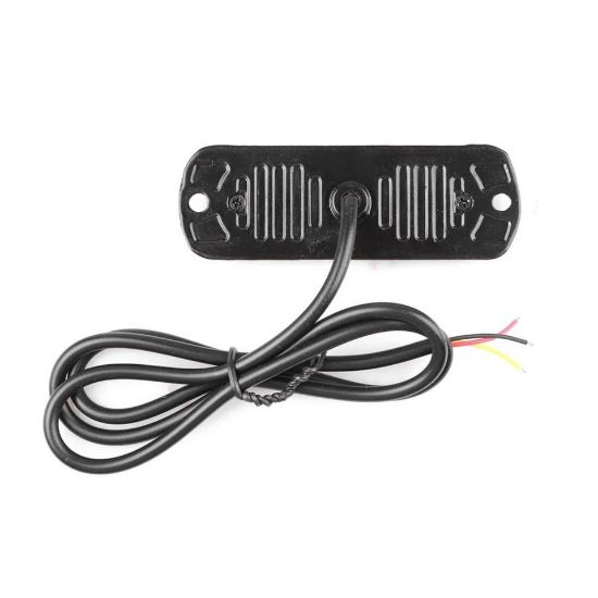 Imagen de Luz estroboscópica roja advertencia coche camión moto barra de luz intermitente 12V 4 Led auto