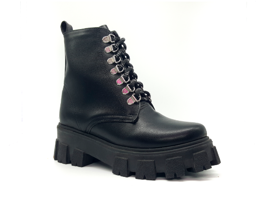 Imagen de Botas Plataformas #500  Vinipiel Negro