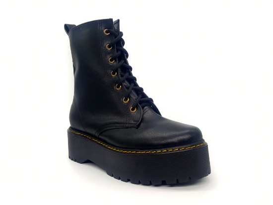 Imagen de Botas Plataformas #400 Vinipiel Negro