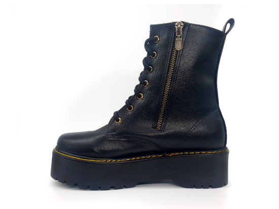 Imagen de Botas Plataformas #400 Vinipiel Negro