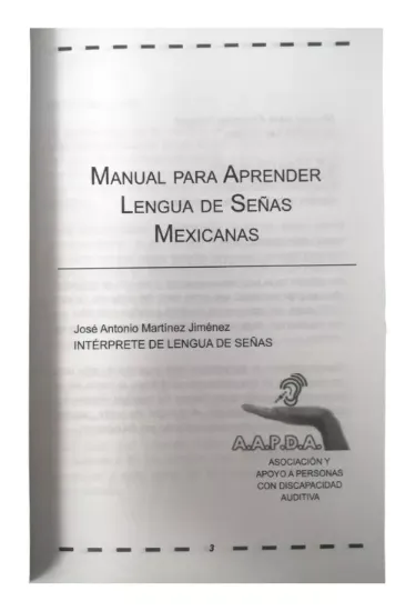 Imagen de Libro Económico Manual Para Aprender Lengua De Señas Mexicanas Básico 