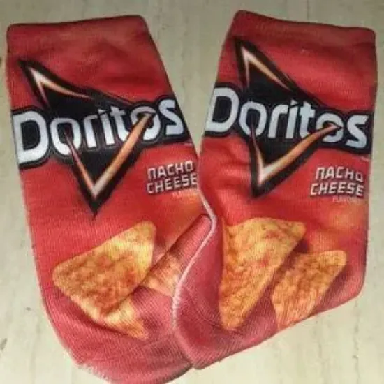 Imagen de Calcetines de Licra Doritos 3D: Estilo Divertido y Cómodo para Tu Atuendo