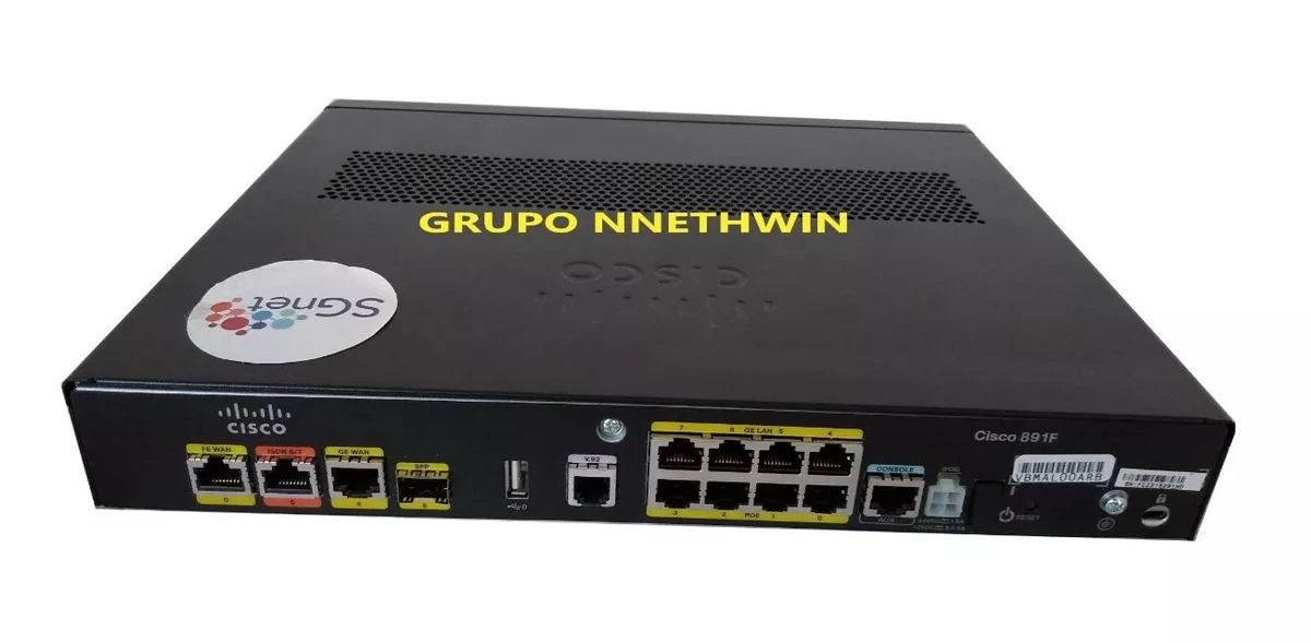 Cisco 800 Series, Modelo: 891FJ-K9 Router De Seguridad, Gigabit Ethernet  Con SFP