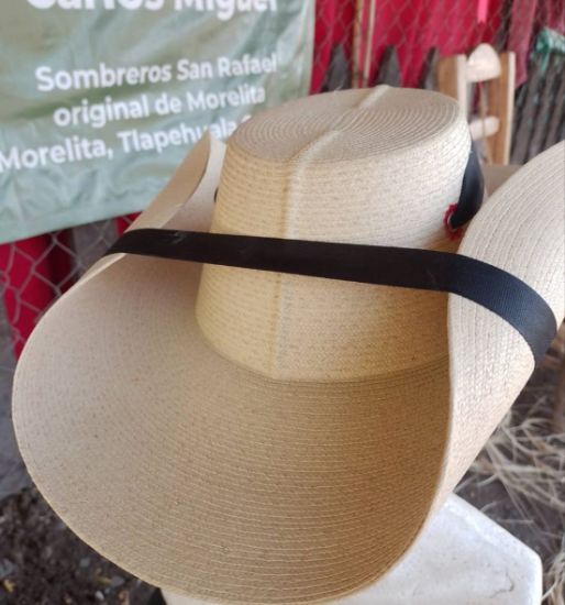 Imagen de Sombrero Calentano Original De Palma Real Blanca de Morelita, Guerrero