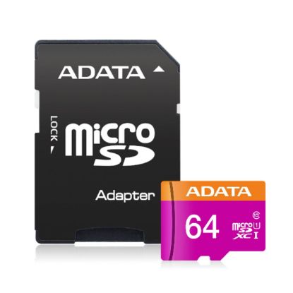 Imagen de Memoria Micro SD ADATA UHS-I U1 64GB 30MB/s 10MB/s Negro CEL CAMARAS DEPORTIVAS TABLETAS NEGRO PC