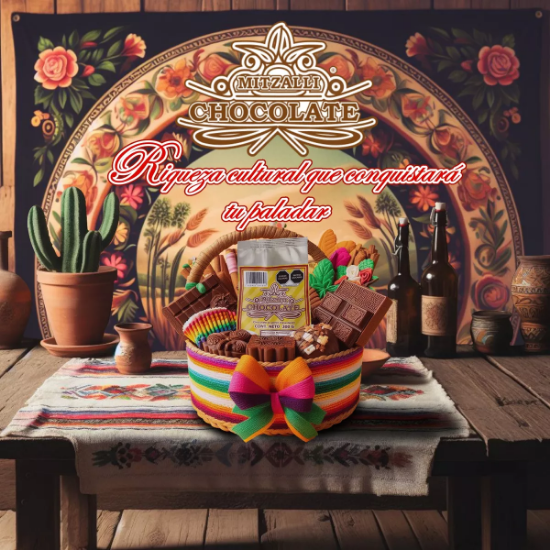 Imagen de Mitzalli Chocolate en polvo instantáneo / Caja con 20 bolsas de 300 g 