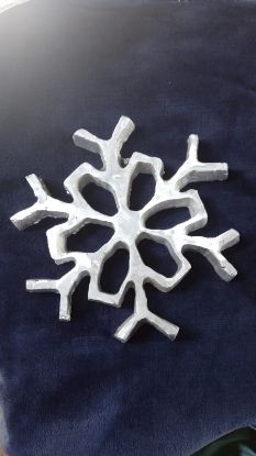 Imagen de Molde de aluminio para Buñuelos de viento en forma copo de nieve