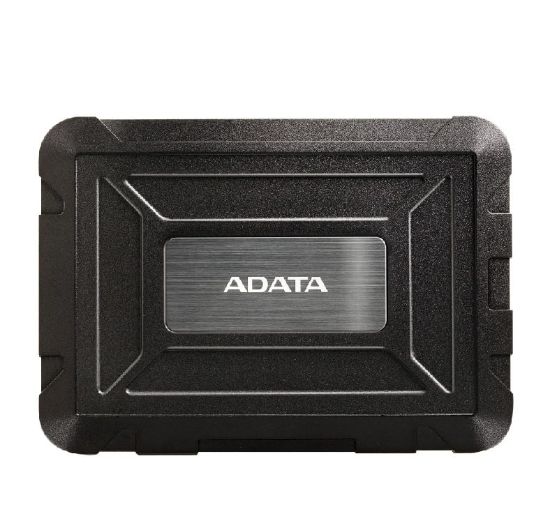Imagen de Gabinete para disco duro adata ed600 serial ata iii 2.5" negro uso rudo contra agua golpes externo