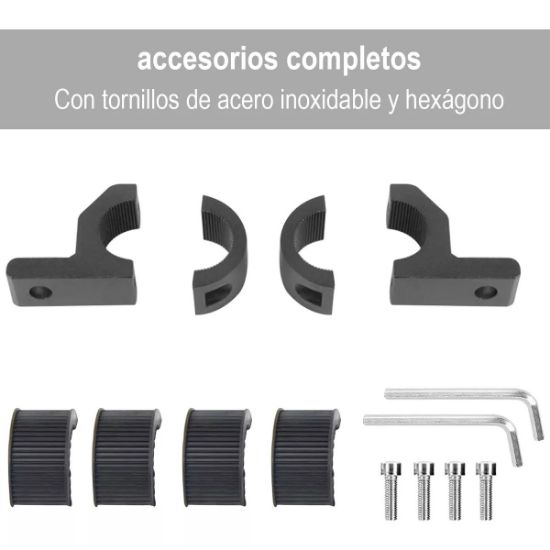 Imagen de Soporte base de luz faro motocicleta abrazadera horquilla antiniebla soporte foco auxiliar metal 