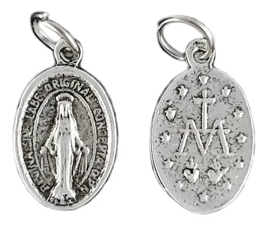 Imagen de Medalla De La Virgen Milagrosa Miniatura, Paquete De 100 Piezas.