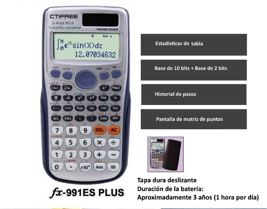 Imagen de Calculadora científica CTEIFREE 991ES-PLUS, 417 funciones