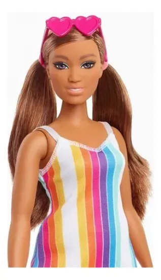 Imagen de Barbie Barbie Malibu 50 Aniversario Vestido Rayas