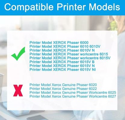 Imagen de 4 Tóner Lcl Compatible Con Xerox Phaser 6000 6010, Wc 6015