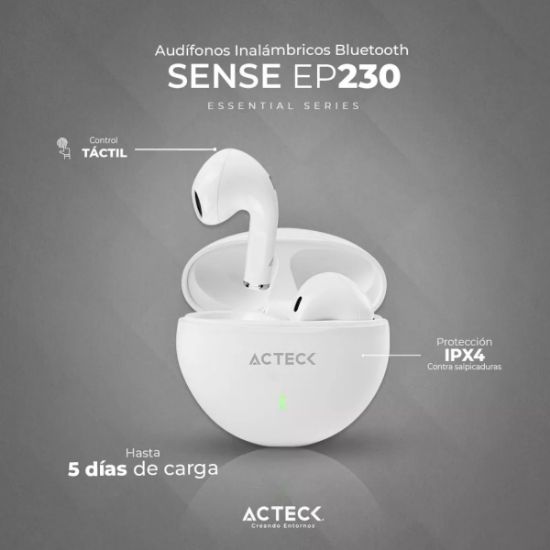 Imagen de Audífonos Inalámbricos Bluetooth In Ear Sense EP230 Esential Series música portátiles manos libres