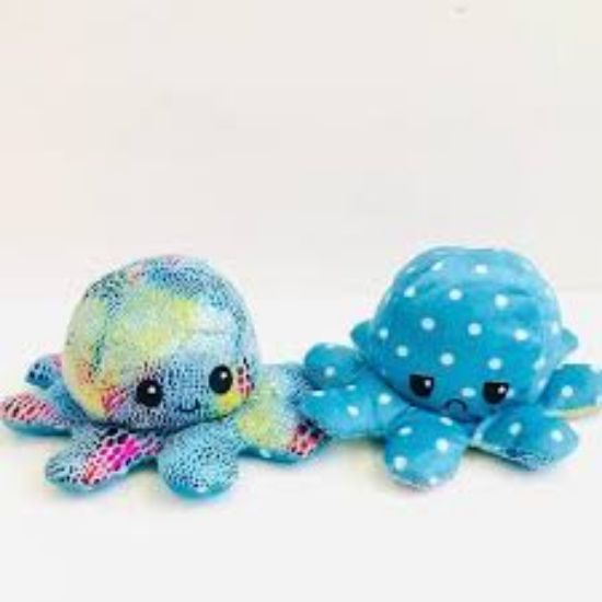 Pulpo de dos shops caras peluche