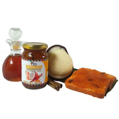 Imagen de AMARTE GUAYO MERMELADA DE MANZANA DE COCO CON MIEL DE ABEJA 260GR