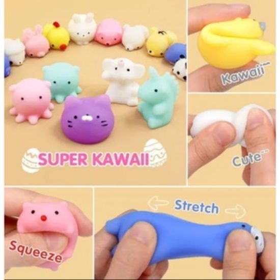 Imagen de 10 mini juguetes De Animales Anti Estrés Mochi 