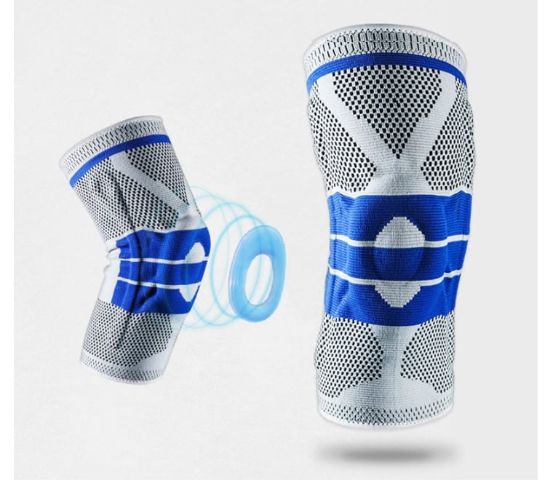 Imagen de Rodilleras de silicona acolchadas soporte elástico Protección rótula Menisco deportiva seguridad
