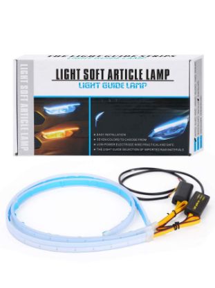 Imagen de 2 Luces Led 60cm para Faros de Auto. Luz Diurna y Luz Direccional Parpadea