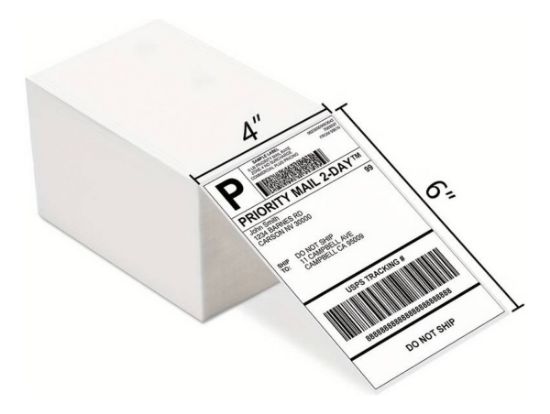 Imagen de Paquete 1000 Etiquetas Térmicas 10x15cm (4x6') para Envios de Paqueteria 