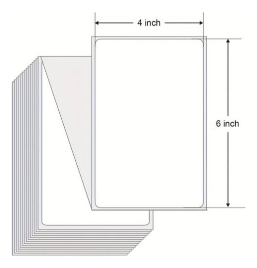 Imagen de Paquete 1000 Etiquetas Térmicas 10x15cm (4x6') para Envios de Paqueteria 