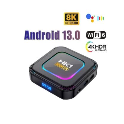 Imagen de TV box dispositivo smartTV inteligente decodificador Android 13 8K luz RGB 4GB Wifi 32gb usb HDMI