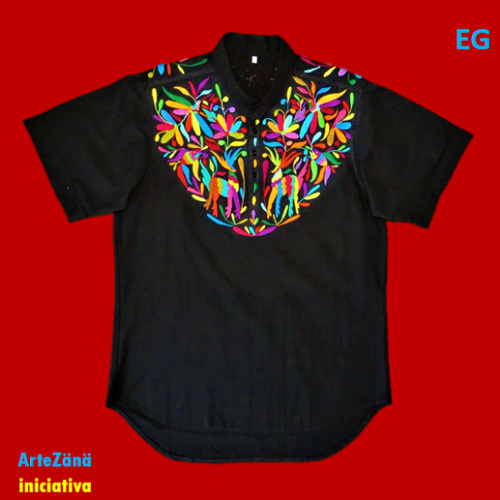 Camisa bordada tenango shops