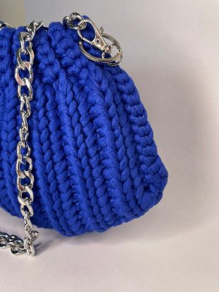 Imagen de Bolso crochet azul rey