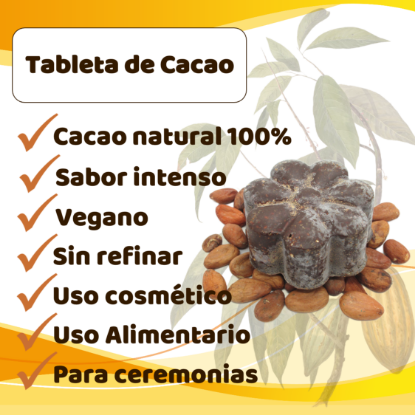 Imagen de Tableta de Cacao 100% (100 g)